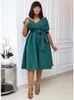 Casual Dresses Women's Dress Large Short Sleep V-Neck Off Shoulder Evening A-Line Elegant Party for Women 2024