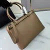 Totes borsa a tracolla borsa di lusso borsa da donna firmata Shopping Bag 35CM Borsa tote grande in vera pelle borsa di alta qualità moda Borsa da donna marrone Confezione regalo