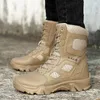 Fitness Schoenen Merk Mode Hoge Top Militaire Man Tactische Laarzen Big Size 46 47 Platform Outdoor Mannen Antislip trekking Sneaker