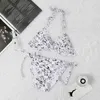 Women's Swimwear Designer Printed Multicolor Bikini Tie up Swimwear Beach Style sisters Fashion Brand Large Bikini 201A