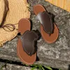 Tofflor Summer Clip Toe Large Size Shoes Women Flats Fashion Flip Flops Beach Sandals Casual Walking Slides Ladies Zapatos