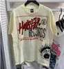 24 Hellstar T Shirt Rappe Mens Women Tshirt مغمورة الراب غسلت حرفة ثقيلة للجنسين بأكمام قصيرة أعلى شارع رجع