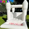 Pastello all'ingrosso Mini Toddler Wedding Bounce House Castello gonfiabile rosa bianco con jumper pool di pozze da gioco morbido per bambini festa 4x4m (13.2x13.2ft) Full PVC