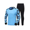 Men Kids Soccer Goalkeeper Sets Training Pants Football Rugby Jerseys Goal Keeper Uniforms Kneepad Chest Protector Custom Print 240306