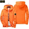 stone jacket plus size coat Jackets Men's Trench Hoodie Outdoor Hip Hop Streetwear Spring Autumn Sports Hoodie Casual Outerwear coats