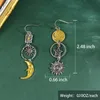 Dangle Chandelier Greek Mythology Face Sun Moon Pendant Creative Design Womens Asymmetric Personality Pendant Earrings Party Jewelry Gift till sin 24316