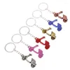 Chaveiros 1pcs3D Auto Car Charm Keyring Motocicleta Pedal Chaveiro Keyfob Titular Chaveiro Acessórios