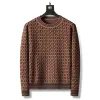 Designer-sweaters voor heren, retro klassiek luxe sweatshirt, geborduurde armletters, ronde hals, comfortabele, hoogwaardige trui