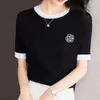 Корейская Тондэмун, новинка 2024 года, высокое качество, летняя вязаная блузка, топ, женская футболка, популярная молодежная женская одежда