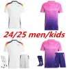 24 25 HAVERTZ BRANDT SANE Maillots de football 2024 2025 Coupe d'Europe Allemagne Maillot de football de l'équipe nationale Hommes Kit Ensemble Blanc Violet Gnabry Muller Hofmann Kimmich 999