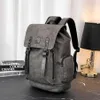 Outlet de fábrica, bolso para hombre, tendencia callejera, cinturón, decoración, mochila para hombre, mochilas de cuero para ocio al aire libre, cuero gris, mensajero ba227i