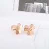 S925 Silver Charm Clip Earring med blommor och en diamant för Wonen Wedding Jewelry Gift Have Box Web 144174U