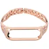 Cinturino da polso per cinturino Mi Band 4 Smart Watch Bracciale sportivo da donna con cinturino di ricambio in acciaio inossidabile con diamanti 240311