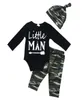 Nyfödda baby pojkar kläder jul småbarn romperpantshat 3st set outfit spädbarn butik casual barn kostym barn pyjamas1459919