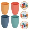 Tasses 4 pièces verres à eau tasses de salle de bain dortoir bain de bouche brosse à dents pour boissons en plastique domestiques maison