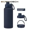 1L Isolierte Isolierflasche aus Edelstahl, Thermowasserflasche, Thermoskanne mit Ausgussdeckel, Becher, Kaffeetasse, Kaltgetränkebecher 240311