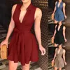 Grundläggande casual klänningar korta klänningar elegant fest ning casual ny sommar kvinnor sexig mini vestidos de je spet fast klänning kontor robe femme ropac24315