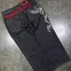 Streetwear Y2K Jeans Harajuku Hip Hop Retro Grafik bestickt Baggy Jeans schwarze Hose Männer Frauen Gothic hohe Taille breite Hose 240309