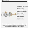 1000s joias finas design popular 14k ouro sólido com brinco de moissanite real para mulheres personalizar 18k