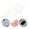 Hangers 50 Stuks Antislip Hanger Strip Jas Grips Siliconen Voor Garderobe Strips Kleding Silicagel Clear Anti-slip