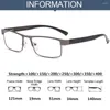 Zonnebril Heren Eenvoudig Vintage Optisch Frame Oogbescherming Ultralichte bril Zakelijk lezen