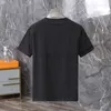 Polo à manches courtes pour hommes, nouvelle mode, chemise de patron de styliste, luxe, revers, lettre de patron, de haute qualité, décontracté, business, coupe ajustée, T-shirts hauts K9S01