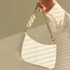 Umhängetaschen Umhängetasche Damen Unterarmkette Vintage Hobo Krokodilmuster Kleine Tote Perle Weibliche Clutch