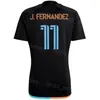 2024 2025 New York City FC 10 RODRIGUEZ Soccer Jerseys 9 BAKRAR 55 PARKS 6 SANDS 22 OTOOLE 43 MAGNO 21 JASSON Nom personnalisé Numéro Équipe Kits de chemise de football noir Uniforme