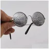 Dog Apparel Designer Cat Dog Glassses Gama de animais engraçados Round Metal Classic Retro Hippie Cute Cosplay Fantas