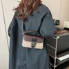 Pas cher en gros liquidation limitée 50% de réduction sac à main femme haut imprimé petit sac carré polyvalent biais chevauchant unique sac à main à une épaule