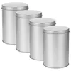 Bouteilles de stockage 4 pcs boîte scellée conteneur de café poudre bidon réservoir de fer blanc thé portable