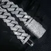 2023 Nowy styl lodowany tester Diamond Tester 20 mm łańcuchy łącza kubańskiego vvs moissanite bioder biżuterii