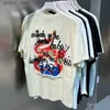 T-shirt da uomo High Street Letters Graffiti RRR123 T-shirt Uomo Donna Streetwear T-shirt oversize albicocca Top T-shirt di migliore qualità Tag interni Q240316