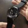 Watch zegarek na nadgarstek na nadgarstek Dualny wyświetlacz męski zegarek stalowy sporty sportowy dębowy elektroniczny analogowy cyfrowy cyfrowy hydroofowy zegar GA GM 21
