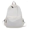Mochila marca de alta qualidade oxford mochilas cor sólida simples sacos escolares japão e coreia pano lazer ou viagem preto satchels