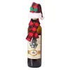 Dekoracje świąteczne kreatywne szaliki Zestaw czerwonej butelki wina er el restauracja dostarcza wesołych wystrojów do domowych ozdób świątecznych upuść delikates
