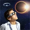 Occhiali da sole Solar Eclipse Glasses Appd 2024 - Iso 12312-2E Certificato CE Tonalità sicure per la visione diretta del sole Consegna a 200 gocce Fashion A Otc2R