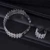 Bruiloft Sieradensets Deluxe 2 STKS Dubai Armband Ring Set Mode-sieraden Dames Bruiloft Verloving Brincos Para As Mulheres HXS018 Q240316