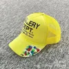 Ball Caps 2024SS Letter Printing Hand Drawn Graffiti Multi Color Mesh Truck Driver Hat For Men And Women Casual Baseball Cap