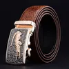 Ceinture en cuir à motif crocodile pour hommes, pantalon à boucle entièrement automatique, fourniture 246v, 2021