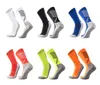 New 2024 Anti-slip Soccer Socks Men Women Outdoor Sport Grip Football Socks Striped dotted mid-calf socks