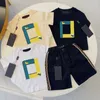 Designer Bear Kids Set Baby T-shirt Shorts Set Kläder Barn Youth Boys Girls Clothing Summer Sports Baby Duits Storlek 2-10 år3SGN#