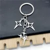 Porte-clés Y2K Star Moon Porte-clés en métal pour femmes hommes cadeaux d'amitié sac à main décoration bijoux faits à la main
