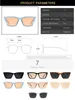 Diseñador INS Vintage Cat Eye Gafas de sol Mujeres Cuadrado Pequeño Marco Gafas de sol Mujer Diseñador de marca Retro Sombras Moda Oculos De Sol 72ML