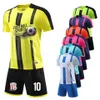 DIY Custom Men Kids Football Jersey Suit Quick Dry Breathable Club School Soccer Team Training Uniforms 2 Piece Sportswear 2023 240320