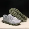 2024 Nya utomhus 5 Rinnande skor Casual Designer Platform Sneakers Stöttabsorberande sport alla svartvita grå för kvinnor herr träning tennistränare sport s