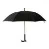 Зонты противоскользящие, зонт-трость для пожилых людей, открытый с длинной ручкой, прочный и долговечный, для восхождения в солнечную дождливую погоду