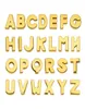 130 pz 8mm lettere dell'alfabeto inglese AZ oro pianura lettere diapositive accessorio fai da te fit pet collarwristband portachiavi8105538