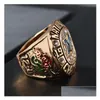 Cluster Rings Ncaa 1997 University Of Michigan Woerine Rose Bowl High-End Championship Ring Mens Jewelry Friends Birthday Gift Fan M Dh3Sk