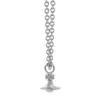 Collana di perle 3D lisce dell'imperatrice vedova Vivienne Light Luxury Sweet Layla versione alta